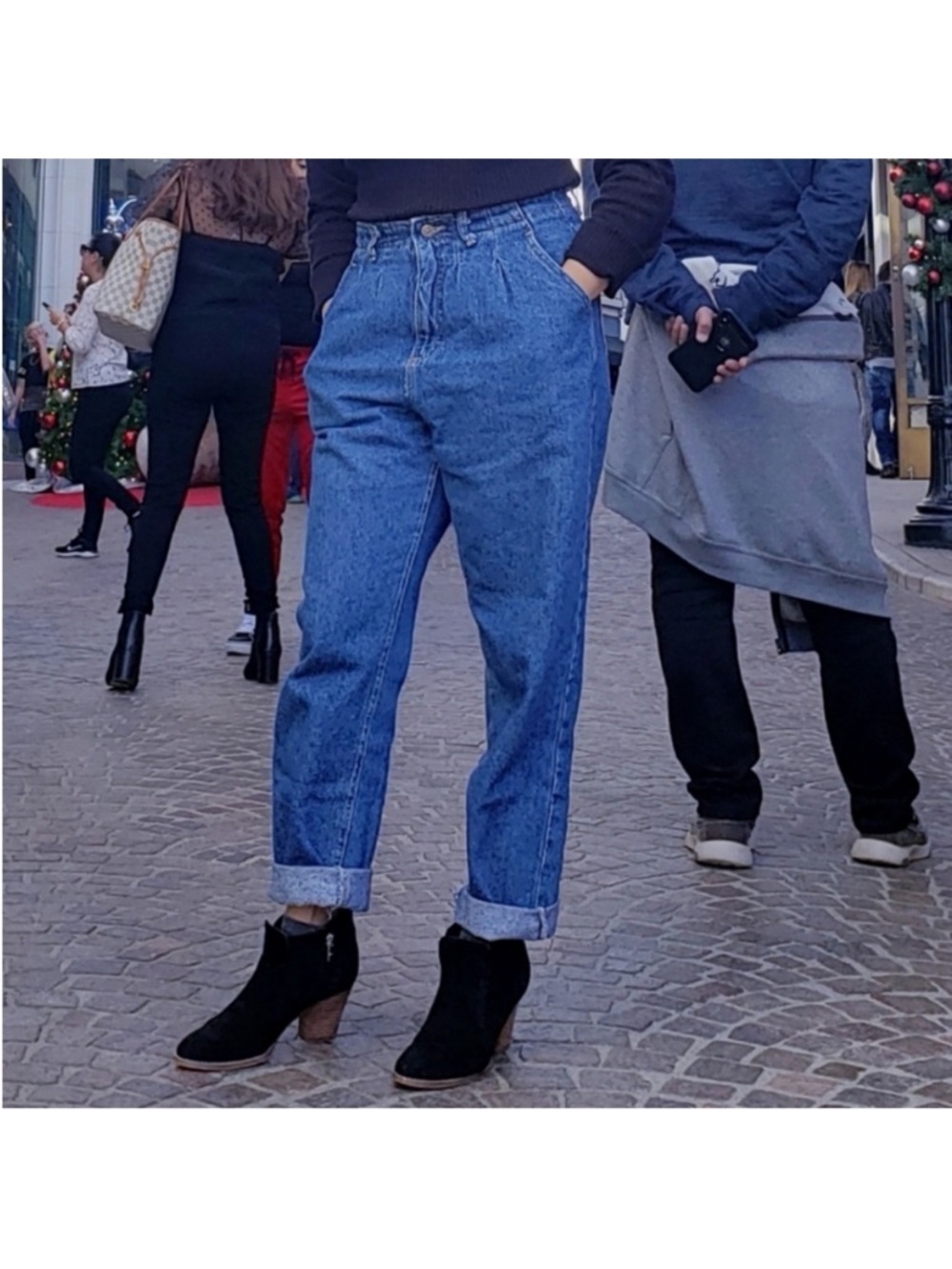 v i n t a g e :: High waisted Mom Jeans Real